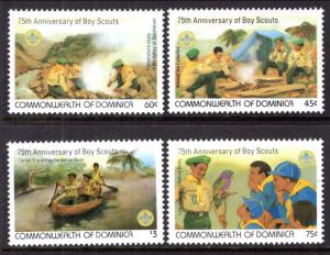 Dominica 777-780 Boy Scouts MNH VF