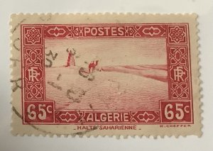 Algeria 1936/41  Scott  92 used - 65c,  Travel across the Sahara