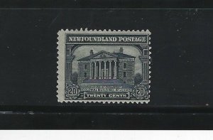 NEWFOUNDLAND - #157 - 20c COLONIAL BUILDING MINT STAMP MH