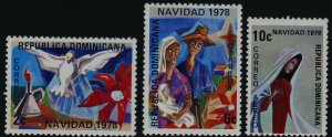 Dominican Republic 805-6, C284 MNH Christmas, Dove