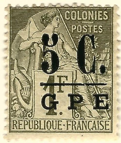 Guadeloupe SC #11 French Colony Fine Mint hr.....Make me an Offer!