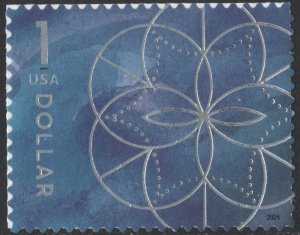 SC#5853 $1.00 Floral Geometry (2024) MNH