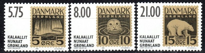 Greenland #387-9  MNH CV $13.75 (X1099)