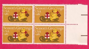 US 1981 MNH OG BLOCK OF FOUR