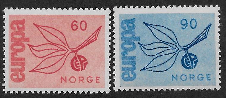 NORWAY SC# 475-6 FVF/MNH 1965