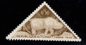 Chad TCHAD Scott J23 MiNH** Hippo postage due stamp
