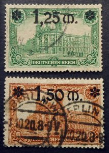 Germany, Scott 115 and 116 Used