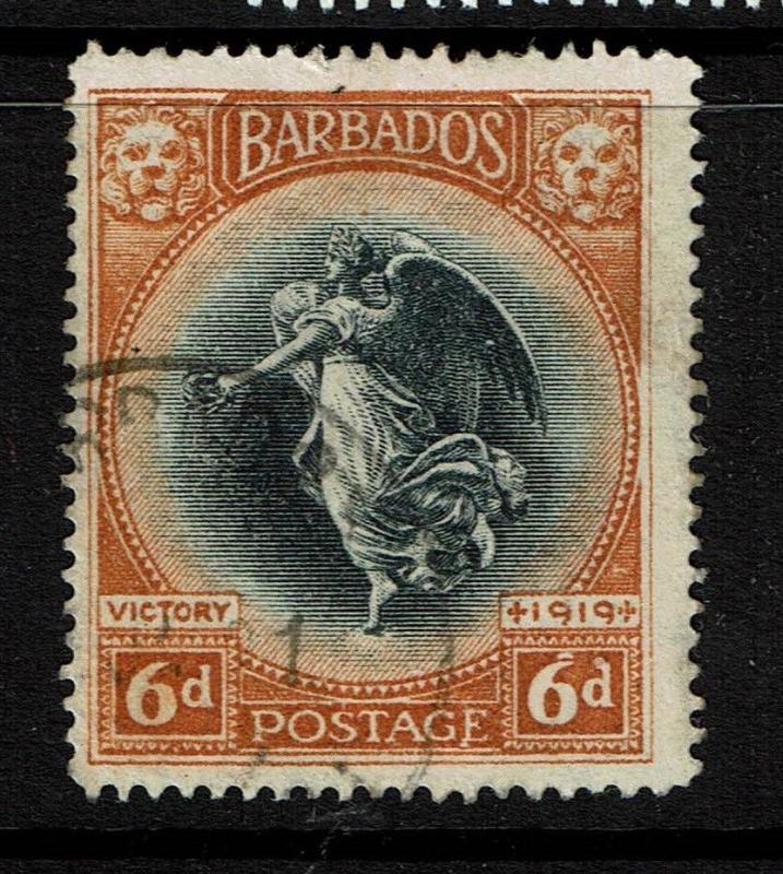 Barbados SG# 208, Used, Hinge Remnant - S4887