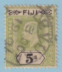 FIJI 68  USED - 5Sh GREEN & BLACK EDWARD VII - NO FAULTS EXTRA FINE! - FHW