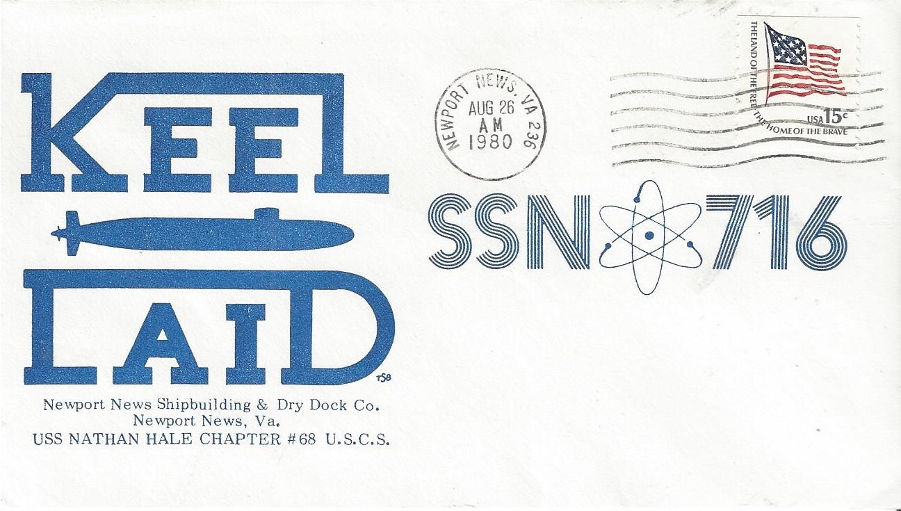 US Navy Covers USS Salt Lake City SSN 716 1980 Keel Laid United