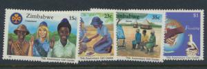 Zimbabwe SG 714 -  SG 717 set of 4 Mint Never Hinged