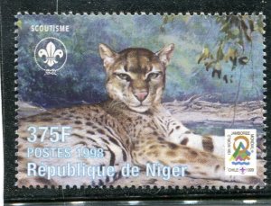 Niger 1998 WILD CAT Scouting Jamboree 1 value Perforated Mint (NH)