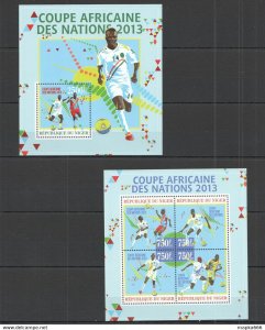 2013 Niger Sport Football African National Cup 2013 Kb+Bl ** St2783