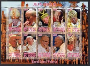 CHAD - 2012 - Pope John Paul II - Perf 10v Sheet #1 - Mint Never Hinged