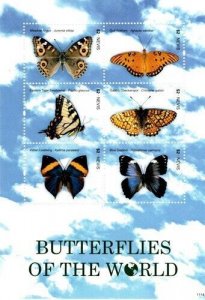 Nevis 2011 - Butterflies of the World - Sheet of 4 Stamps - Scott #1660 - MNH