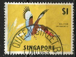 Singapore; 1963: Sc. # 67: O/Used Single Stamp