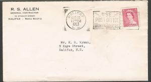 1953  Karsh Issue Cover. Scott 327