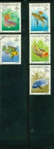 Hungary Fishes , 5 stamps Lot 2