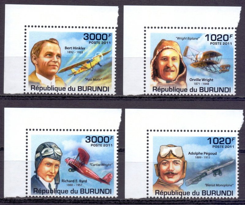 Burundi. 2011. Aviation pilots. MNH.