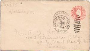 United States U.S. R.P.O.'s Florence & Ellinwood 1909 918.1-B-1  Postal Stati...