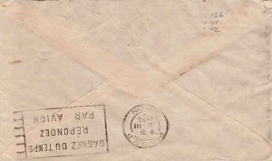 India 1935 Cover Sc 111 112 136 Bombay to Cliquot Club Massachusetts via France