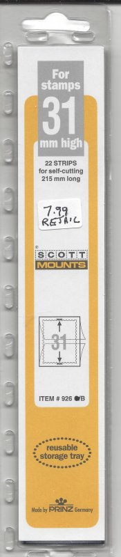 SCOTT MOUNT 926 B, 31 MM X 215 MM, NEW & UNOPENED, RETAIL $7.99