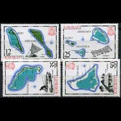 KIRIBATI 1983 - Scott# 422-5 Maps Set of 4 NH