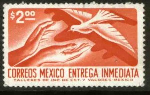 MEXICO E25, $2.00 1950 Def 9th Issue Unwmk Glazed paper MINT, NH. F-VF.