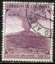 Colombia; 1954: Sc. # C239: Used Single Stamp