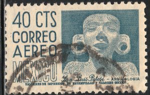 MEXICO C192, 40c 1950 Definitive FIRST PRINTING, wmk 279 Used. F-VF. (781)