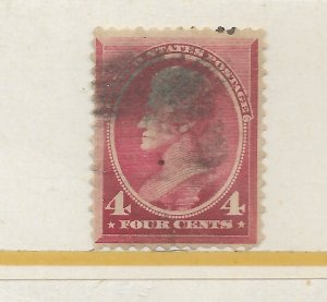 U.S. #215 The 1888 A. Jackson 4 Cent Color Change Used C.V. $30.00