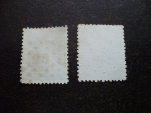 Stamps - Netherlands - Scott# 23, 25 - Used Partial Set of 2 Stamps