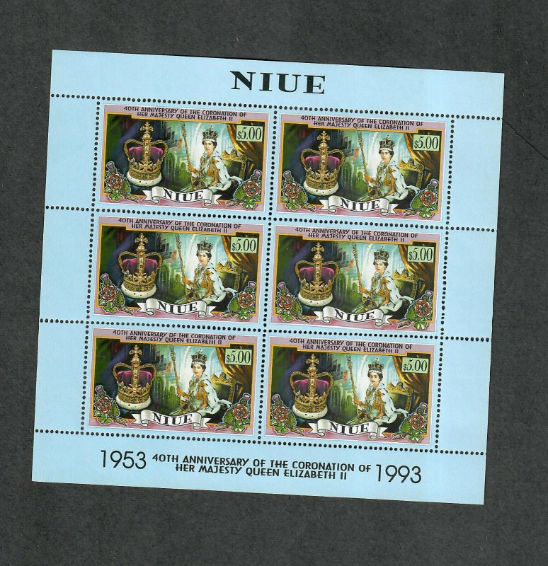 Niue Sc#661 M/NH, Mini Sheet Of 6, Cv. $63