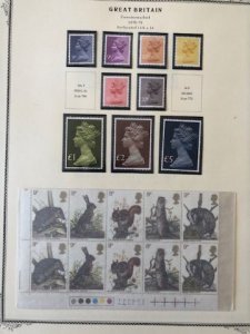 Great Britain 284 Stamp Collection - See Description