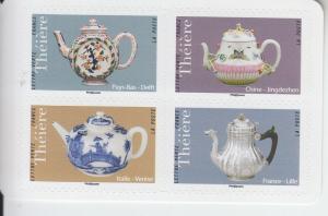 2018 France Tea Pots 12 SA Bklt (Scott NA) MNH