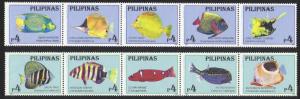 Philippines #2410-13a mint Various Fish
