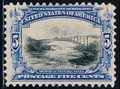 USA 297, 5c Bridge at Niagara, MLH, F-VF