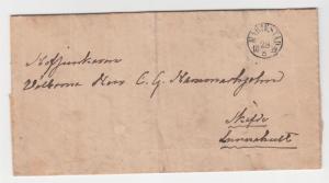 SWEDEN,  MARIESTED cds., 1859 Letter Sheet to Skofde.