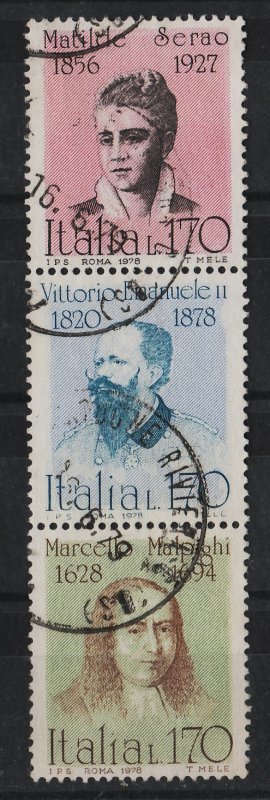 Italy 1978 Portraits 1.70l (3/6) strip 3 USED