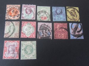 United Kingdom 1887 Sc 111-122 set FU