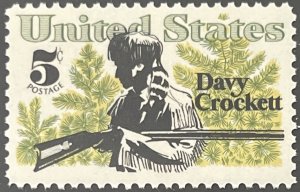 Scott #1330 1967 5¢ Davy Crockett MNH OG VF