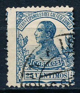 Spanish Guinea #121 Single Used