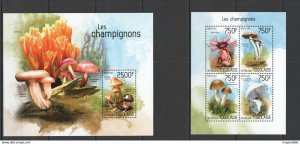 2014 Togo Flora Mushrooms Les Champignons Kb+Bl ** Tg563