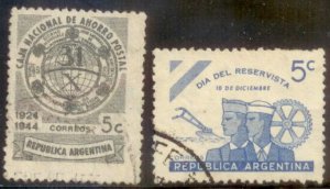 Argentina 1944 SC# 521-2 Used E48