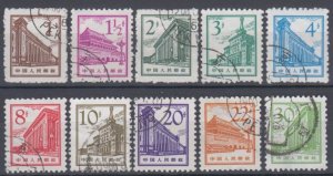 China PRC 1964 R13 Buildings in Beijing Definitive Stamps Short Set Fine Used
