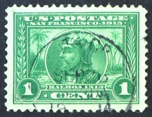 U.S. Used Stamp Scott #397 1c Pan-Pacific, Superb Jumbo. Lovely CDS Cancel. Gem!