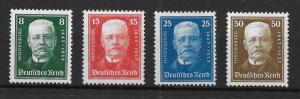 Germany B19-22 1927 Hindenburg set MH