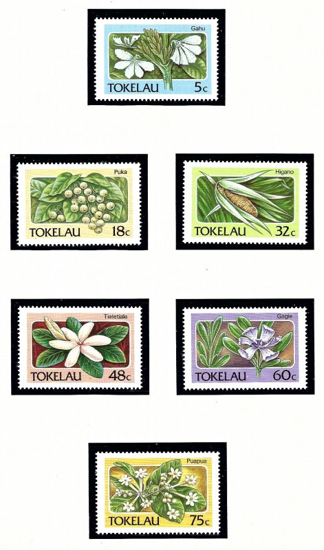 Tokelau Is 138-43 MNH 1987 Flora