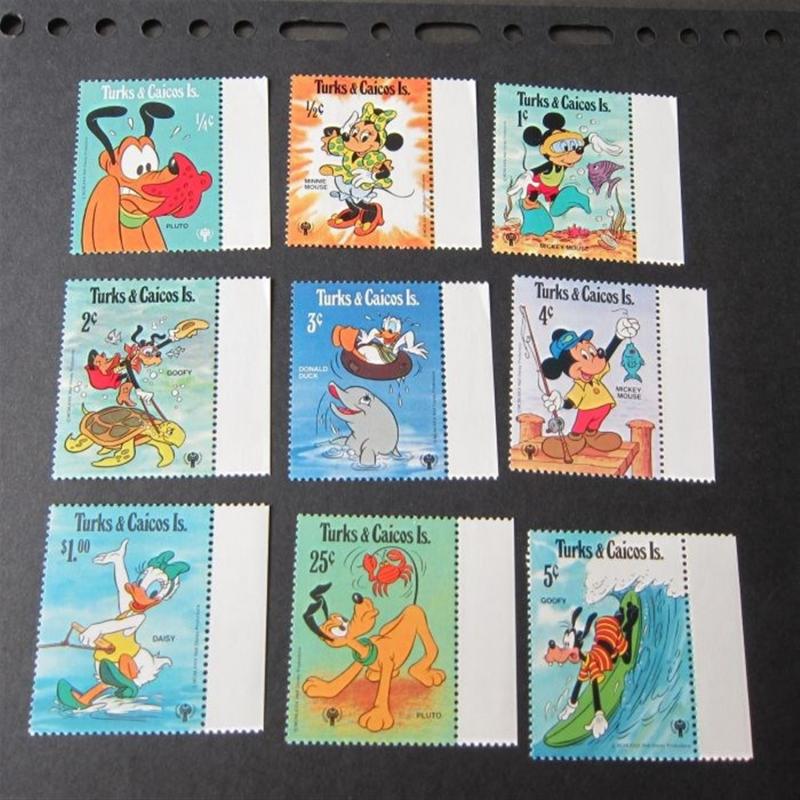 Turks & Caicos Is. Disney Sc 379-407 set MNH