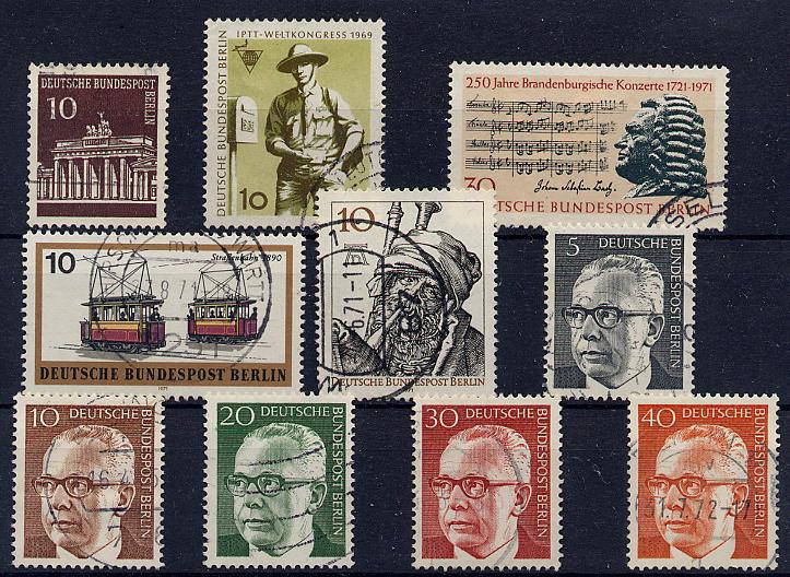 Germany Berlin - Lot of 10 different stamps (Z14)